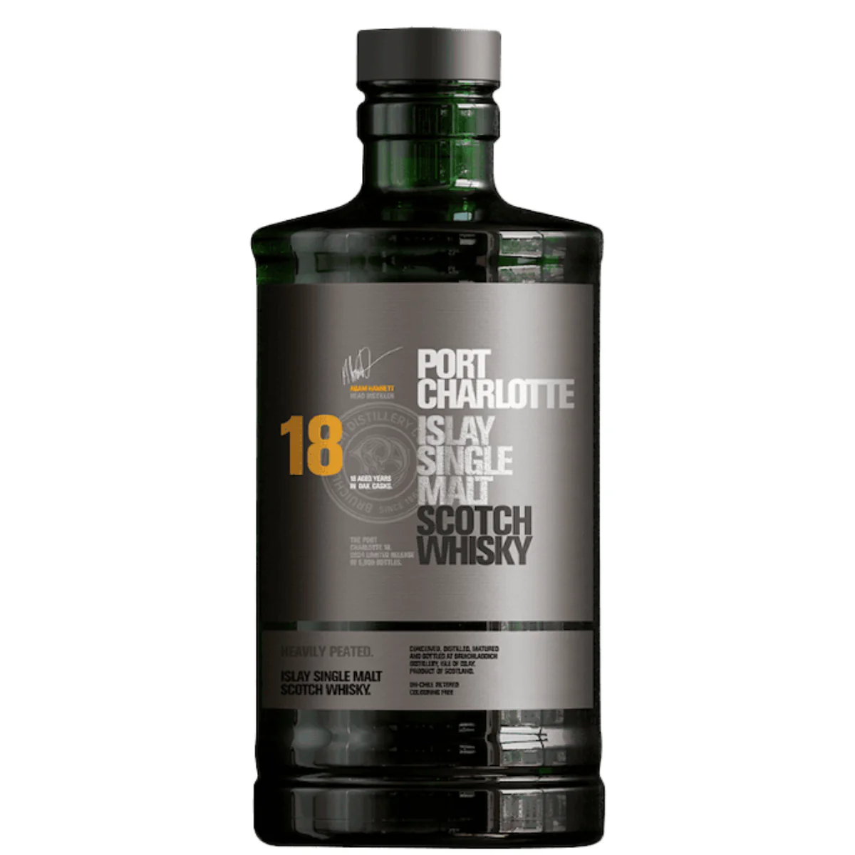 Bruichladdich Distillery Islay Port Charlotte Islay Single Malt 18 year 700 ml