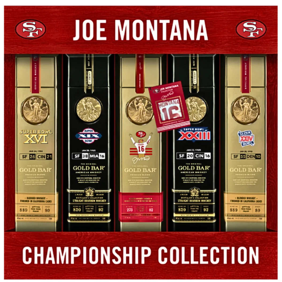 Gold Bar Joe Montana championship collection 750ml