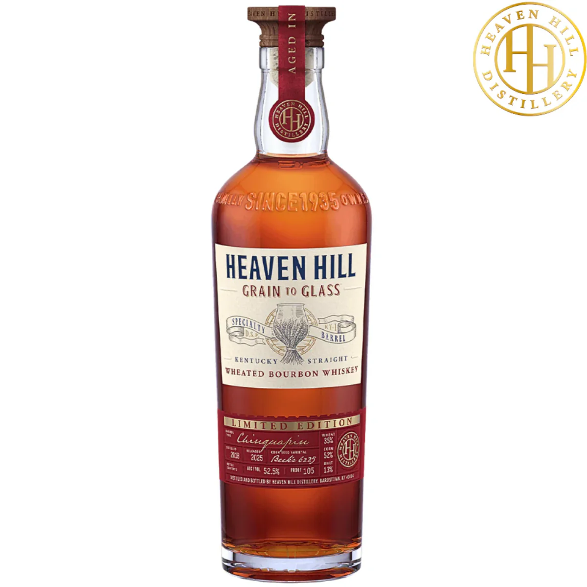 Heaven Hill Grain to Glass Bourbon Chinquapin Barrel 700ml