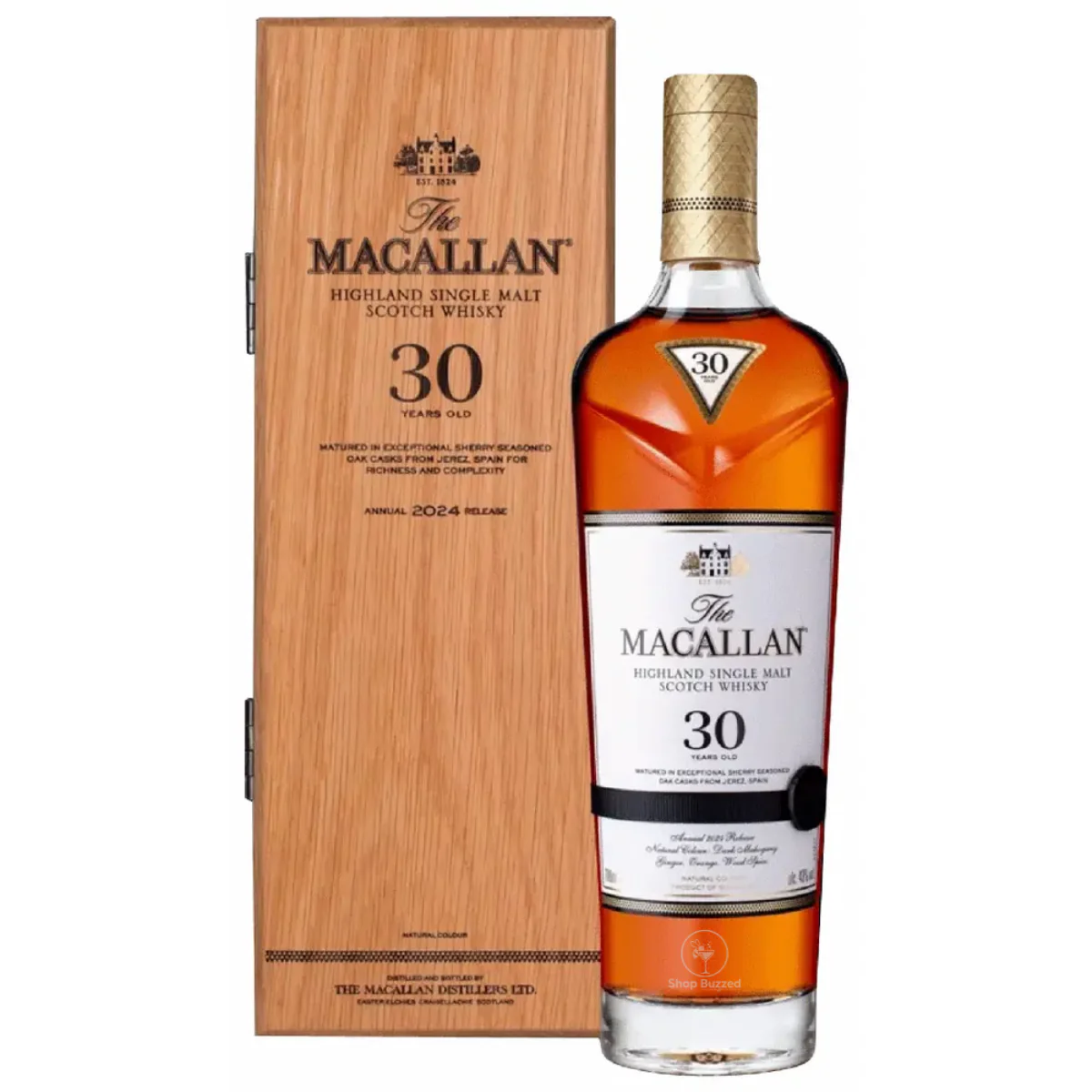 The Macallan 30 Year Old Sherry Oak Single Malt Scotch Whisky 750ml