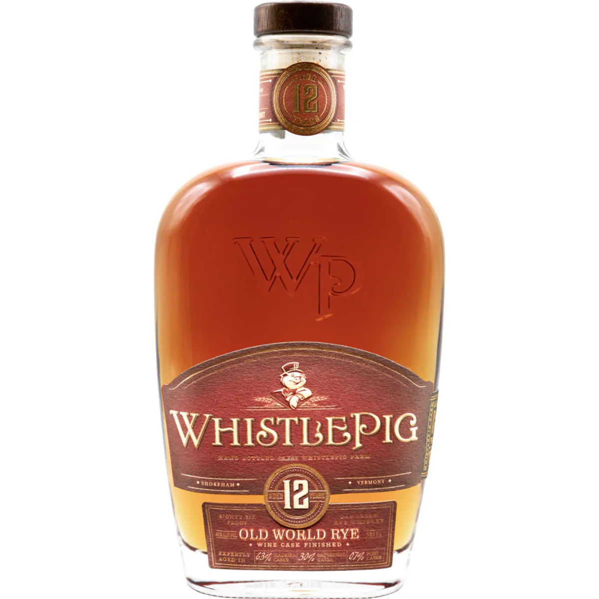 WhistlePig 12 Year Old World Cask Rye Whiskey 750ml