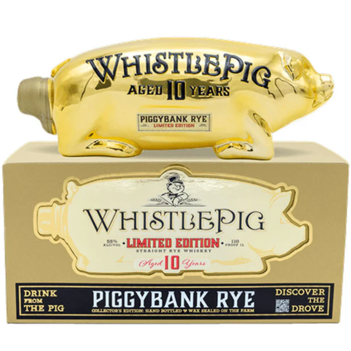 WhistlePig Piggybank Rye Gold Limited Edition Proof 110 2024 10 year 1 L
